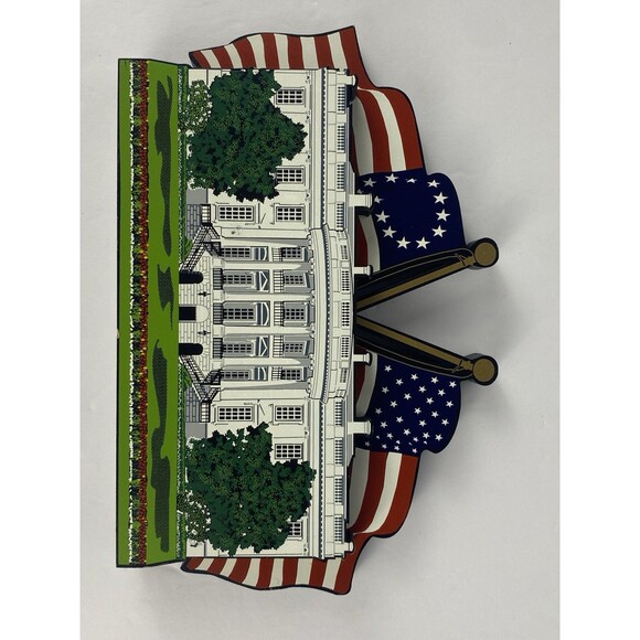 Stella's 2001 White House Wooden Shelf Sitter 9/11 Remembrance *MADE IN THE USA* - Picture 8 of 13